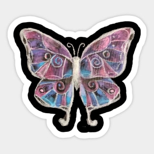 Crystal butterfly Sticker